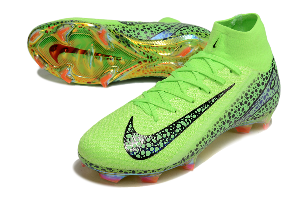 Mercurial Superfly 10 Elite FG Green Leopard
